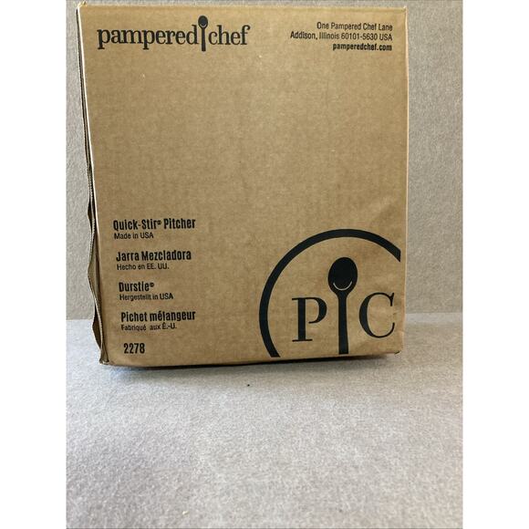 Pampered Chef Quick Stir 2 QT Mixing Pitcher #2278 New In Box - Picture 5 of 6